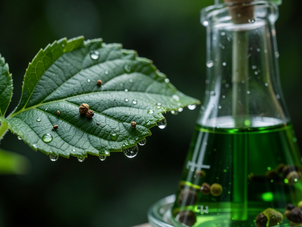 Indonesian botanical leaf macro